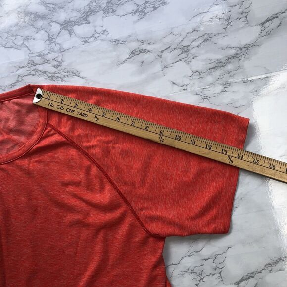 RHONE Men XL Short Sleeve Performance T Shirt Athletic Workout Neon Red Orange - Picture 9 of 12